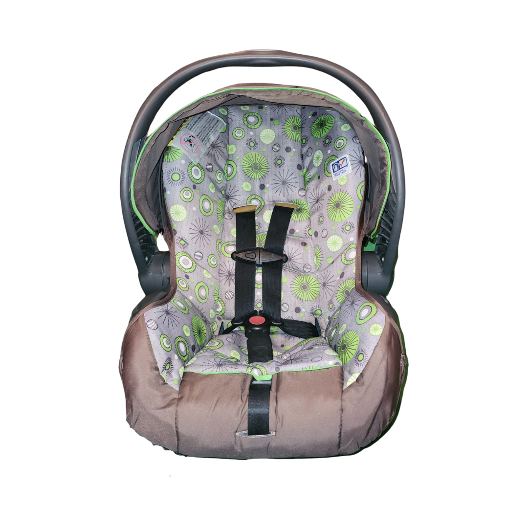 Preloved Evenflo Embrace Car Seat + Base, Kiwi