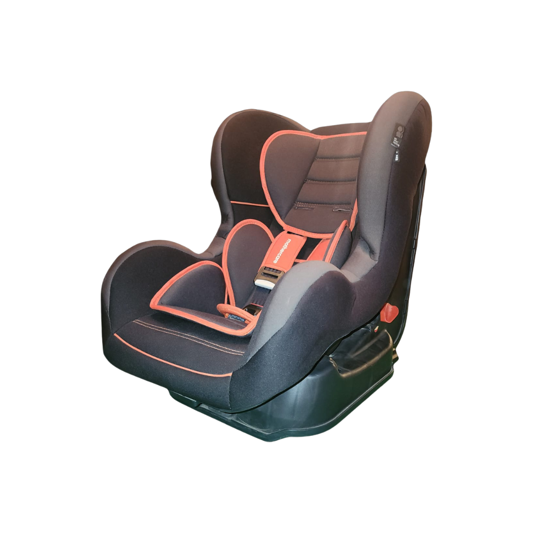 Open Box Mothercare Madrid Combination Car Seat, Black/ Sport Orange