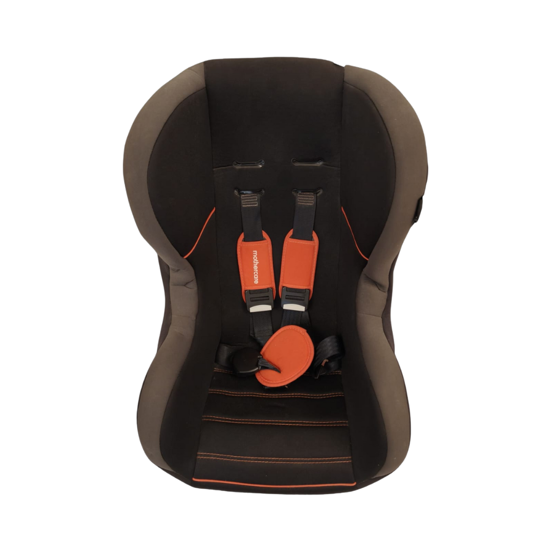 Open Box Mothercare Madrid Combination Car Seat, Black/ Sport Orange