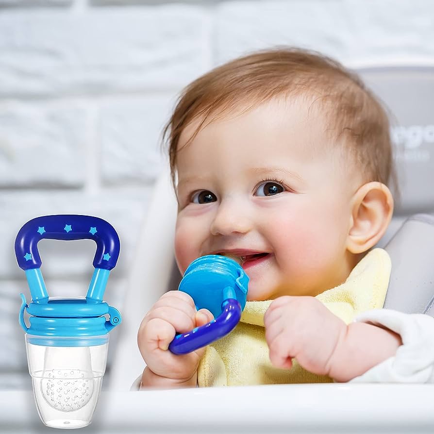 Baby Active Baby Fruit Pacifier Nipple, Blue/Purple
