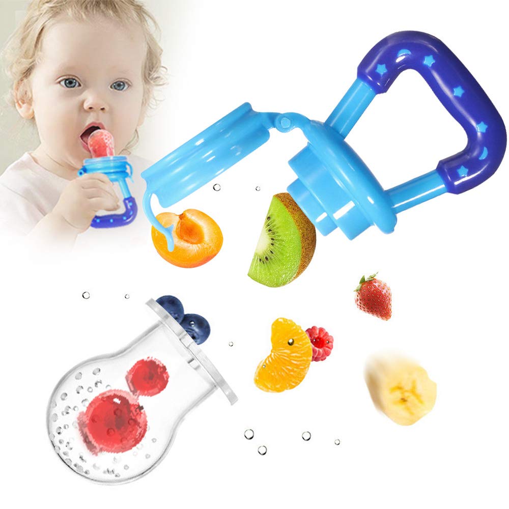 Baby Active Baby Fruit Pacifier Nipple, Blue/Purple