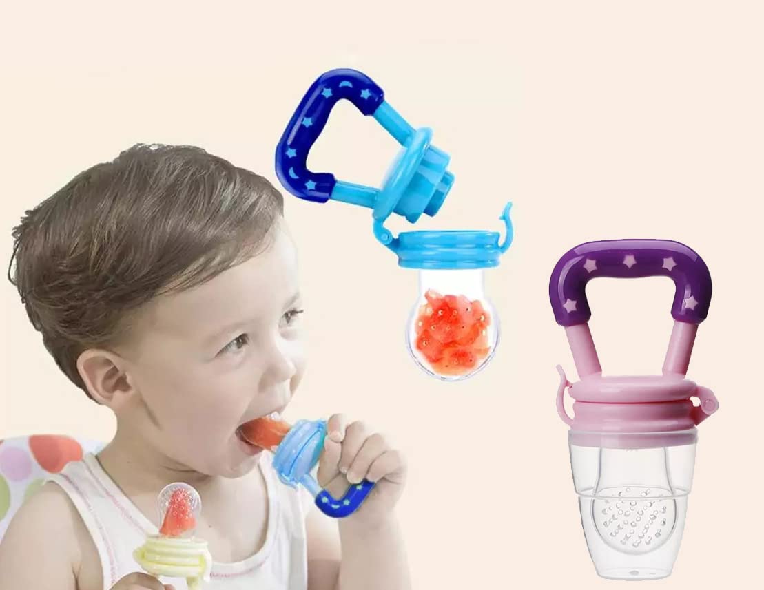 Baby Active Baby Fruit Pacifier Nipple, Blue/Purple