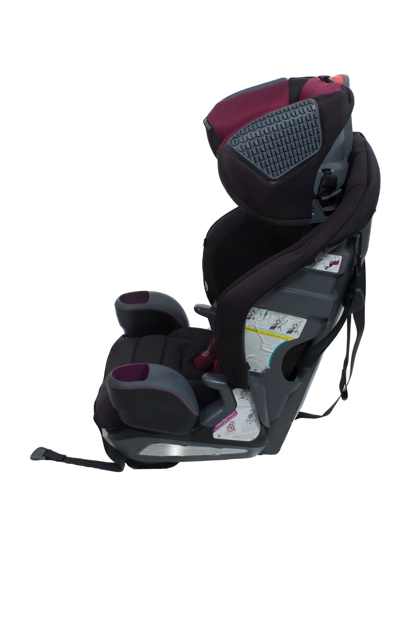 Preloved Evenflo SAFEMAX 3-IN-1 Booster Car Seat Black/Burgundy