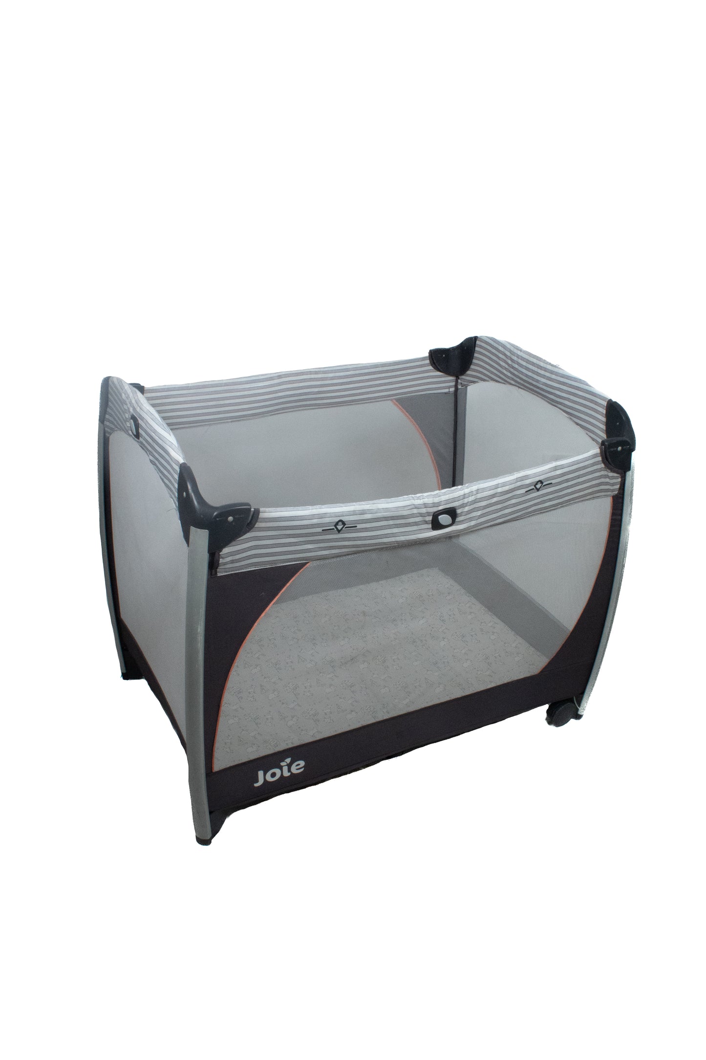 Preloved Joie Commuter Travel Cot, Black/Grey