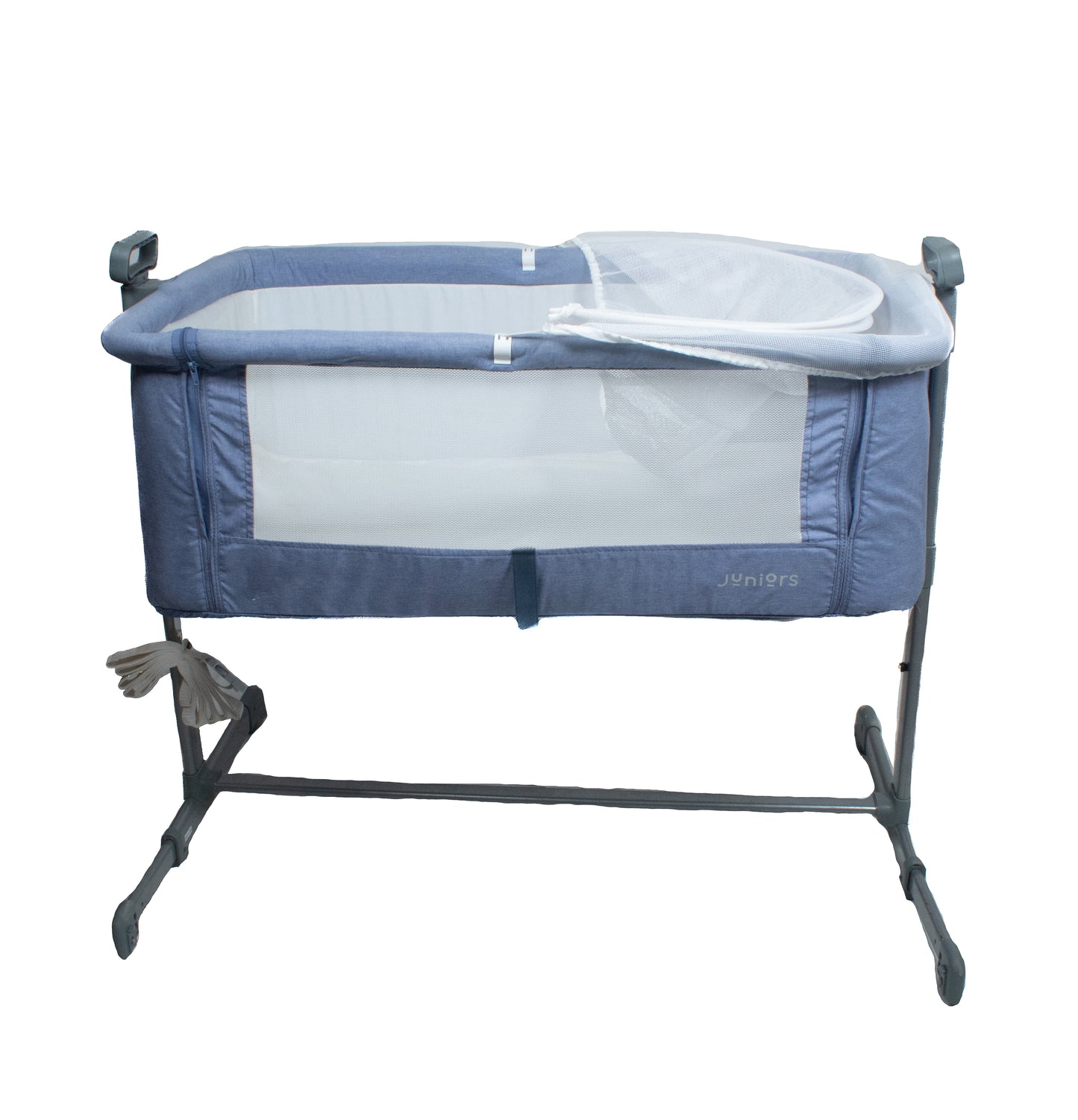 Preloved Juniors Peyton Bedside Bassinet, Light Blue