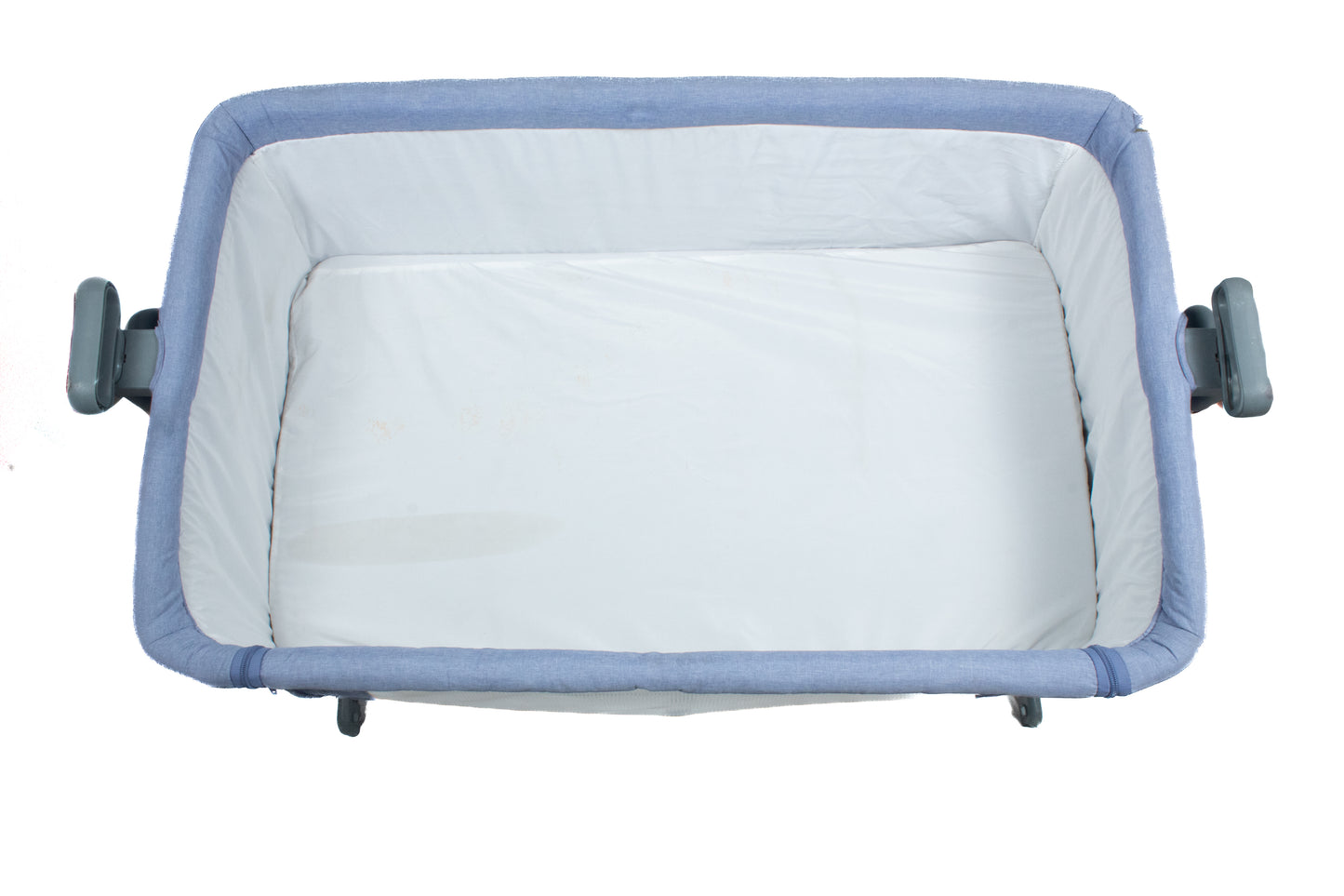 Preloved Juniors Peyton Bedside Bassinet, Light Blue