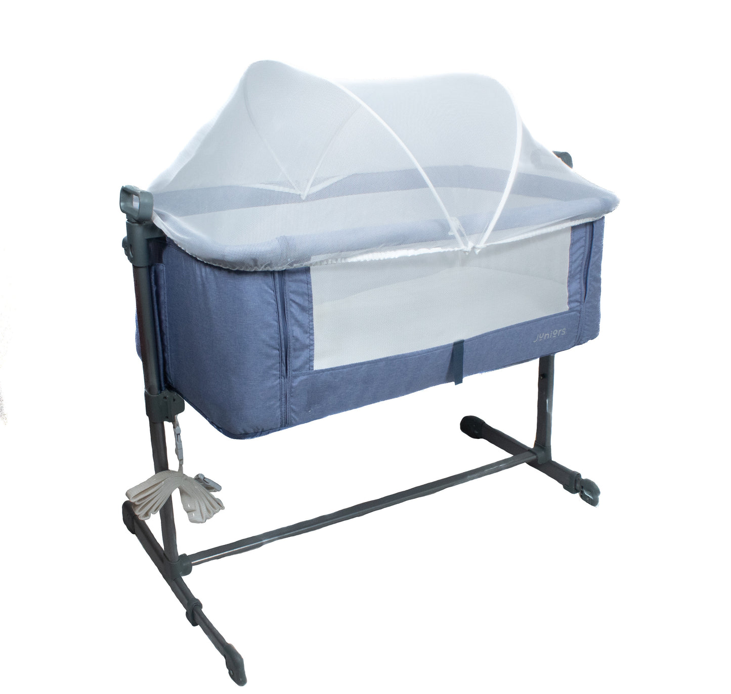 Preloved Juniors Peyton Bedside Bassinet, Light Blue