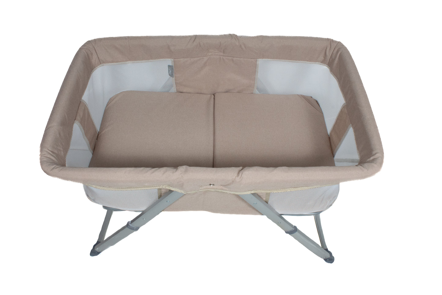 Preloved Juniors Drew Foldable Baby Bassinet, Golden Beige