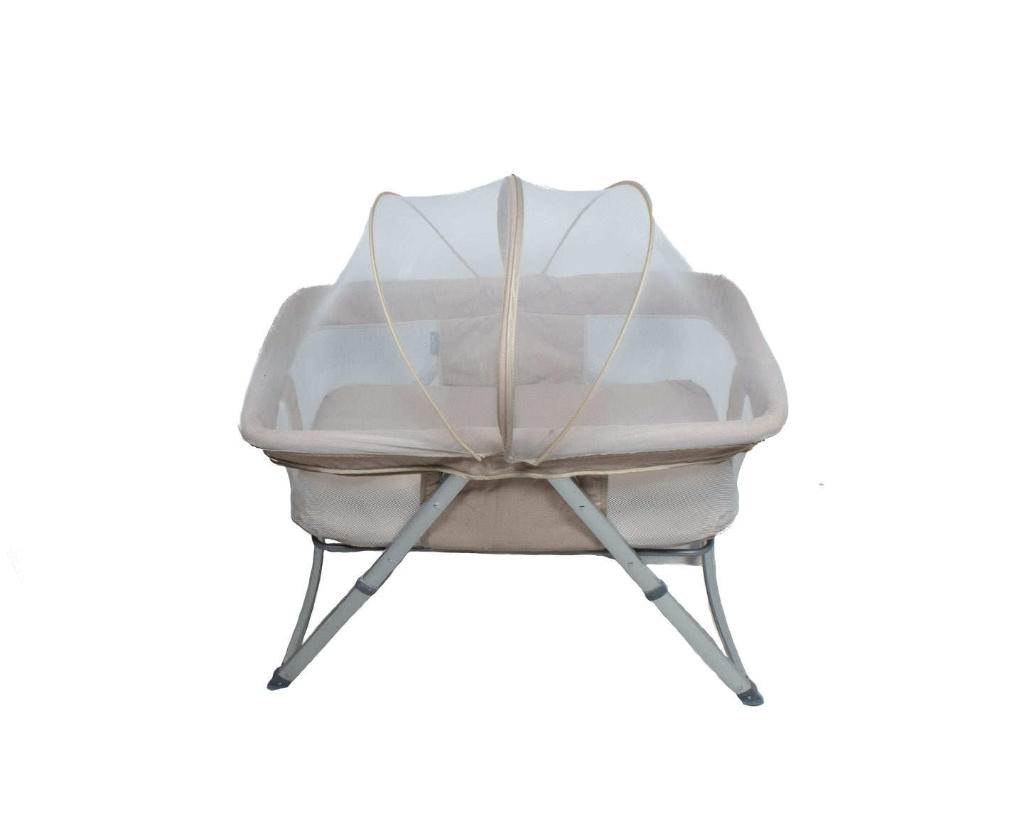 Preloved Juniors Drew Foldable Baby Bassinet, Golden Beige