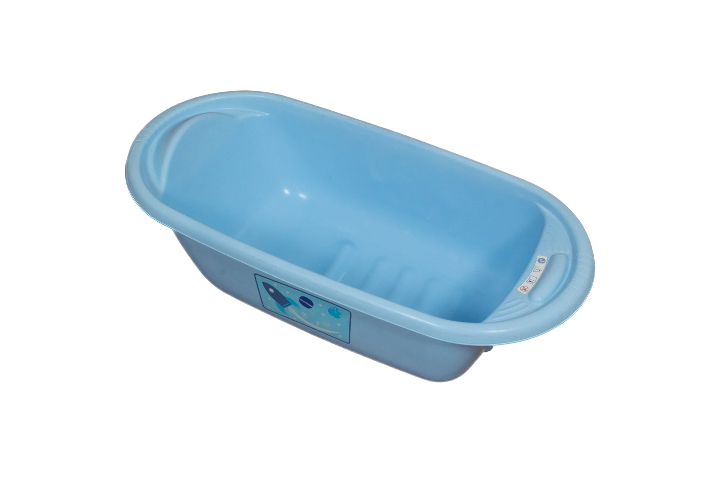 Preloved Mothercare Baby Bathtub & Top Tail Bath Bowl Set, Baby Blue