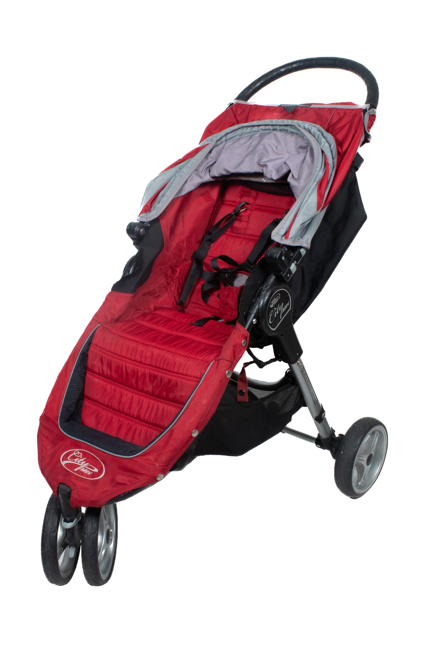 Preloved Baby Jogger City Mini Pushchair Stroller, Red