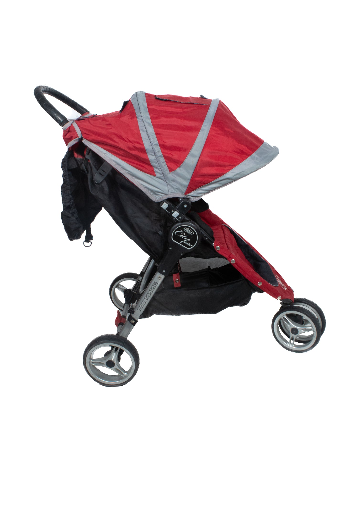 Preloved Baby Jogger City Mini Pushchair Stroller, Red