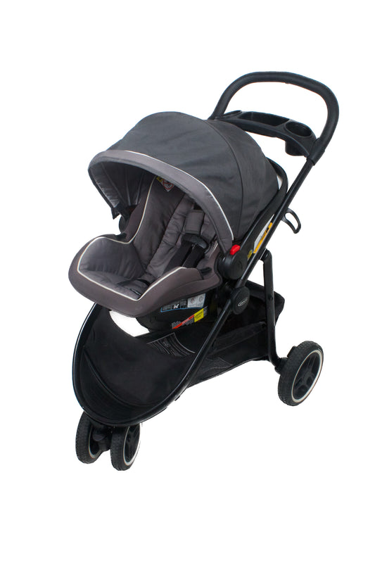 Preloved Graco Modes™ 3 Lite Platinum Travel System, Black/Dark Grey