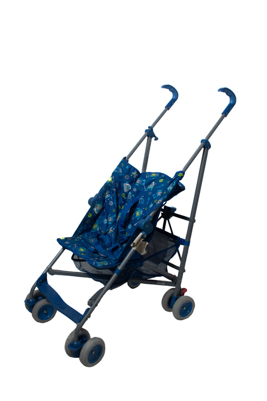 Preloved Mothercare Jive Stroller, Robots Blue