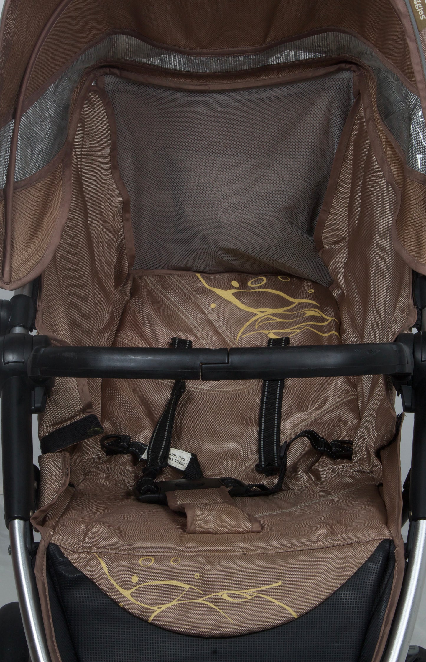 Preloved Giggles Stroller Buggy, Brown Beige