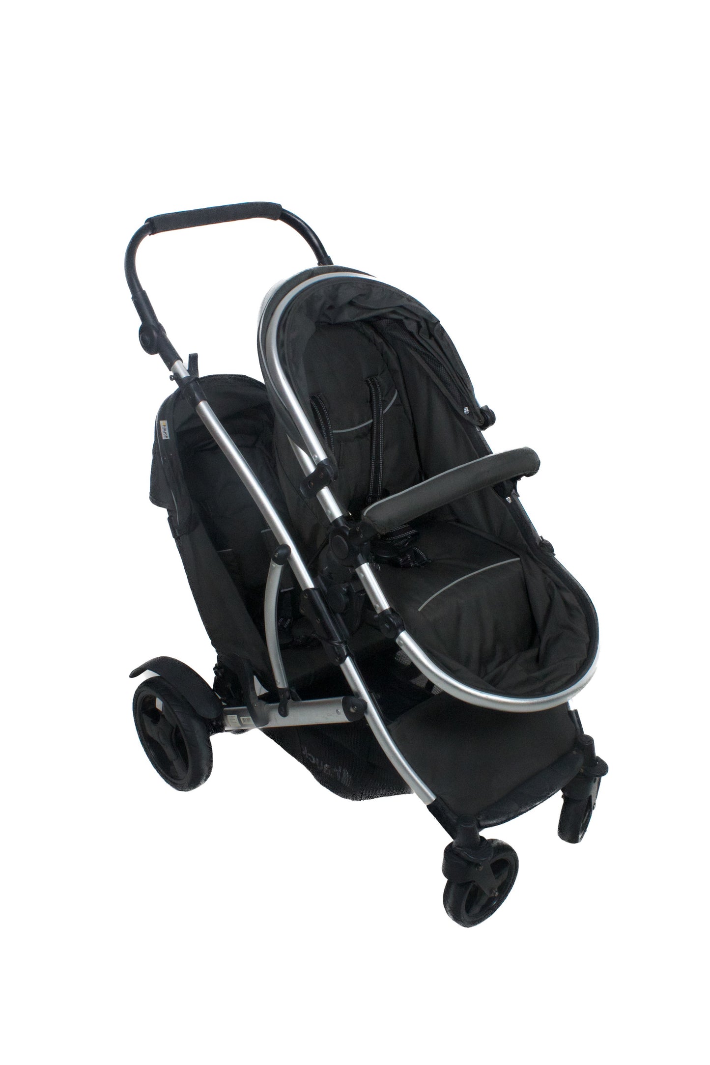 Preloved Hauck Duett 2 Double Pushchair, Black