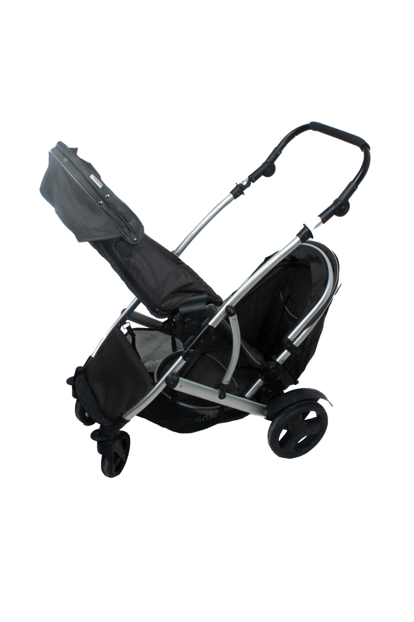 Preloved Hauck Duett 2 Double Pushchair, Black