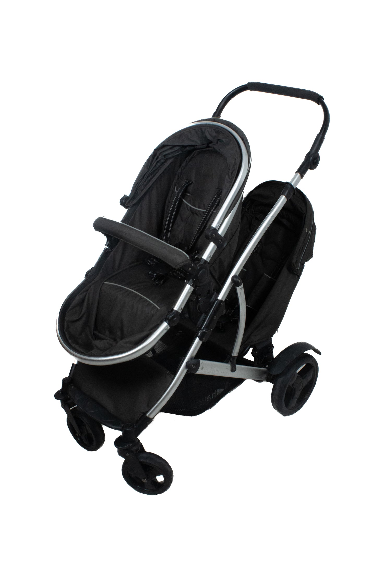 Preloved Hauck Duett 2 Double Pushchair, Black