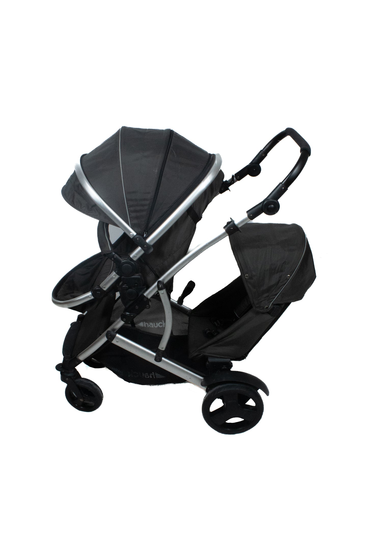 Preloved Hauck Duett 2 Double Pushchair, Black