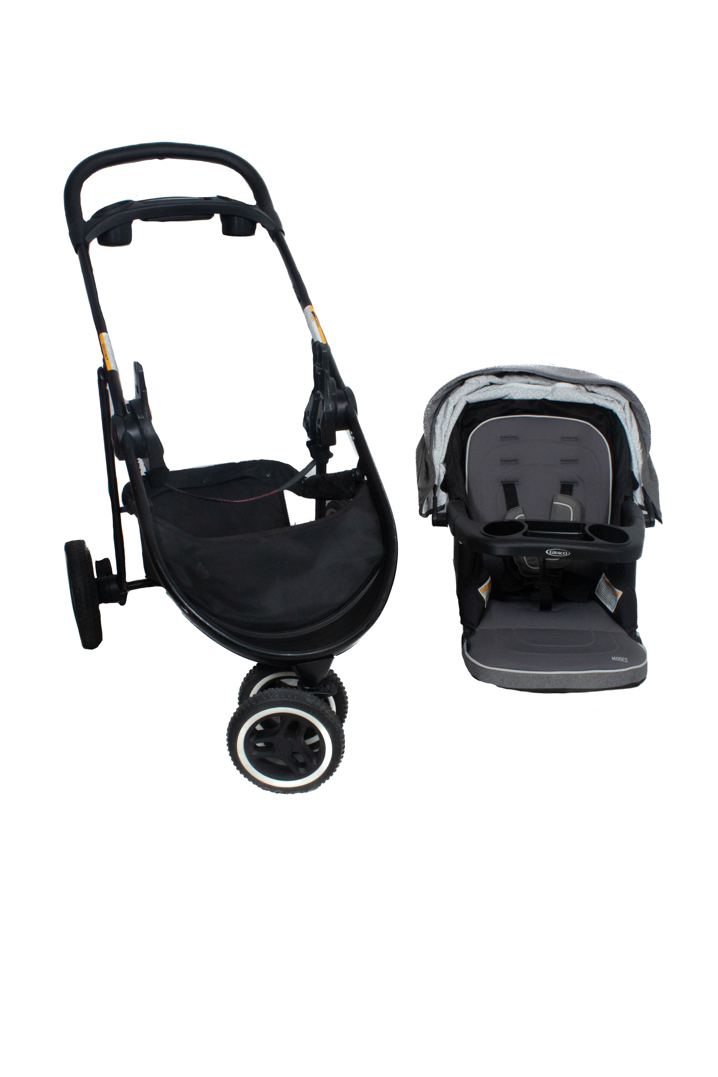 Preloved Graco Modes™ 3 Lite Platinum Travel System, Black/Grey