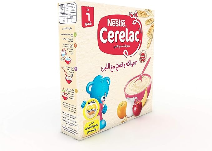 Nestlé Cerelac 3 Fruits, Wheat, Milk, and Iron+
