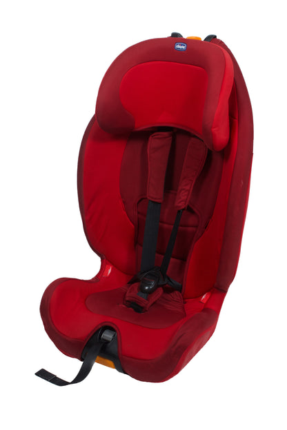 Preloved Chicco Gro-up 123 Car Seat, Red