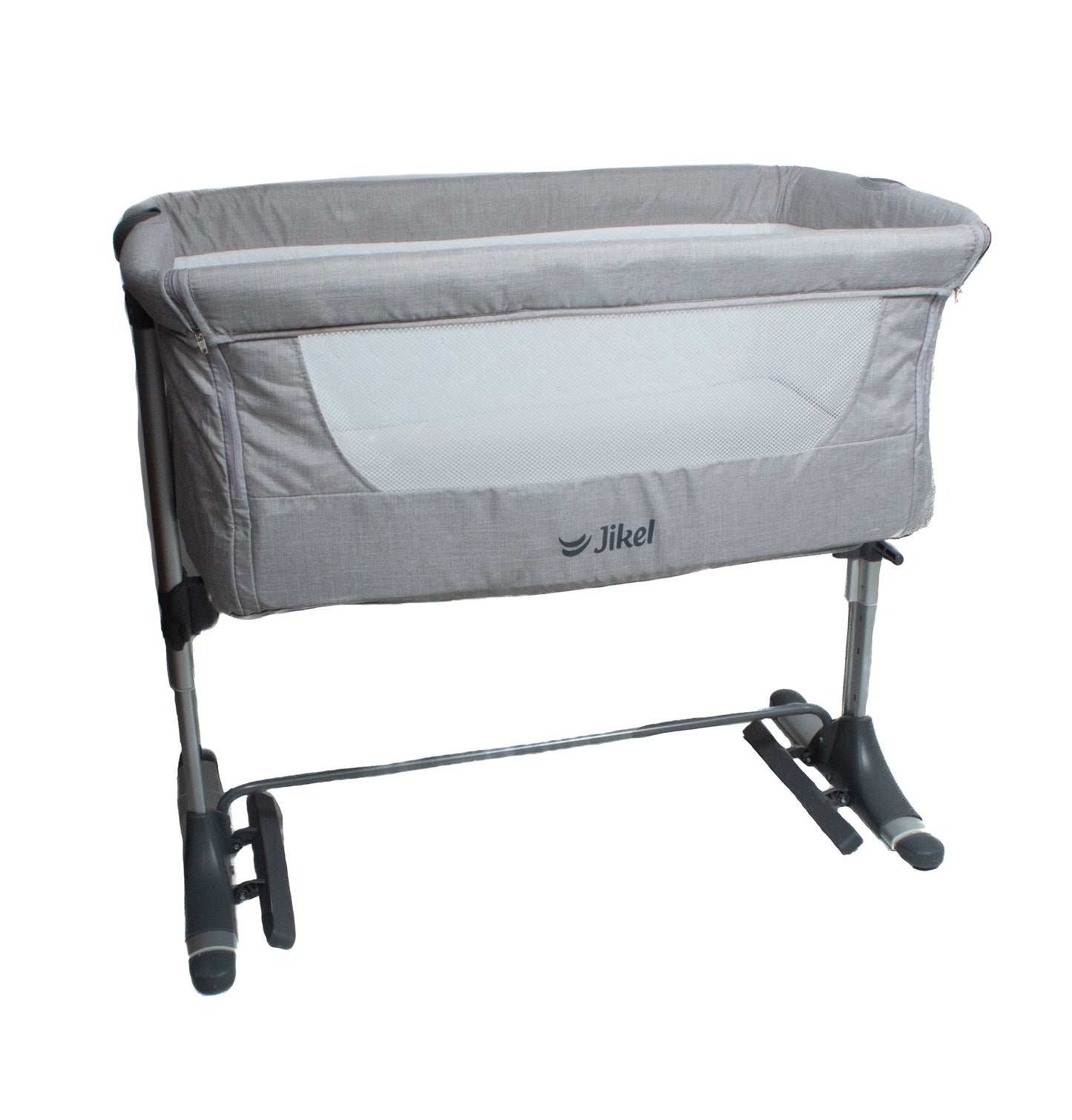 Preloved Jikel Nova Bedside Bassinet, Grey