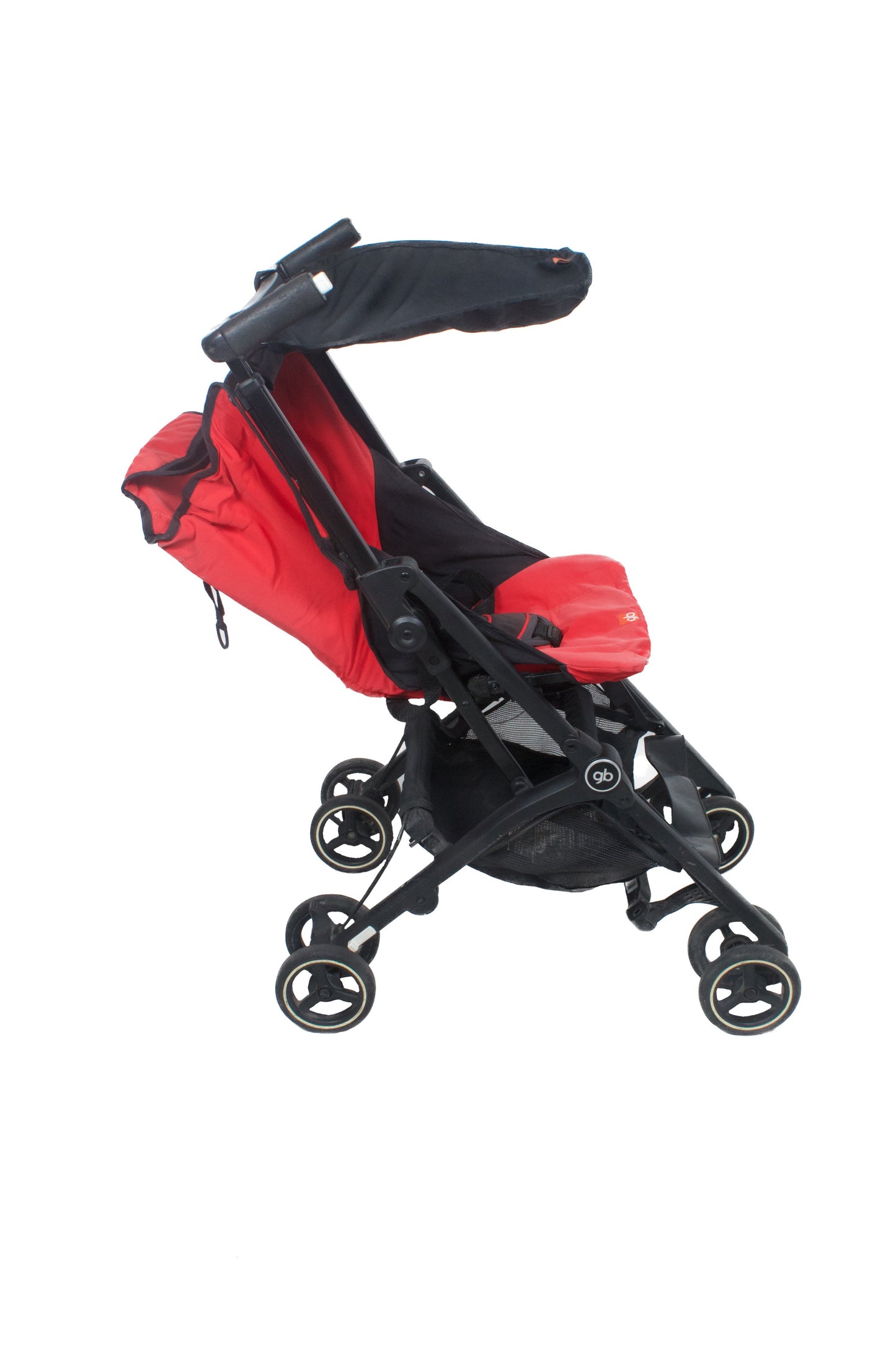 Preloved GB Pockit Air All-Terrain Light Stroller, Red/Black