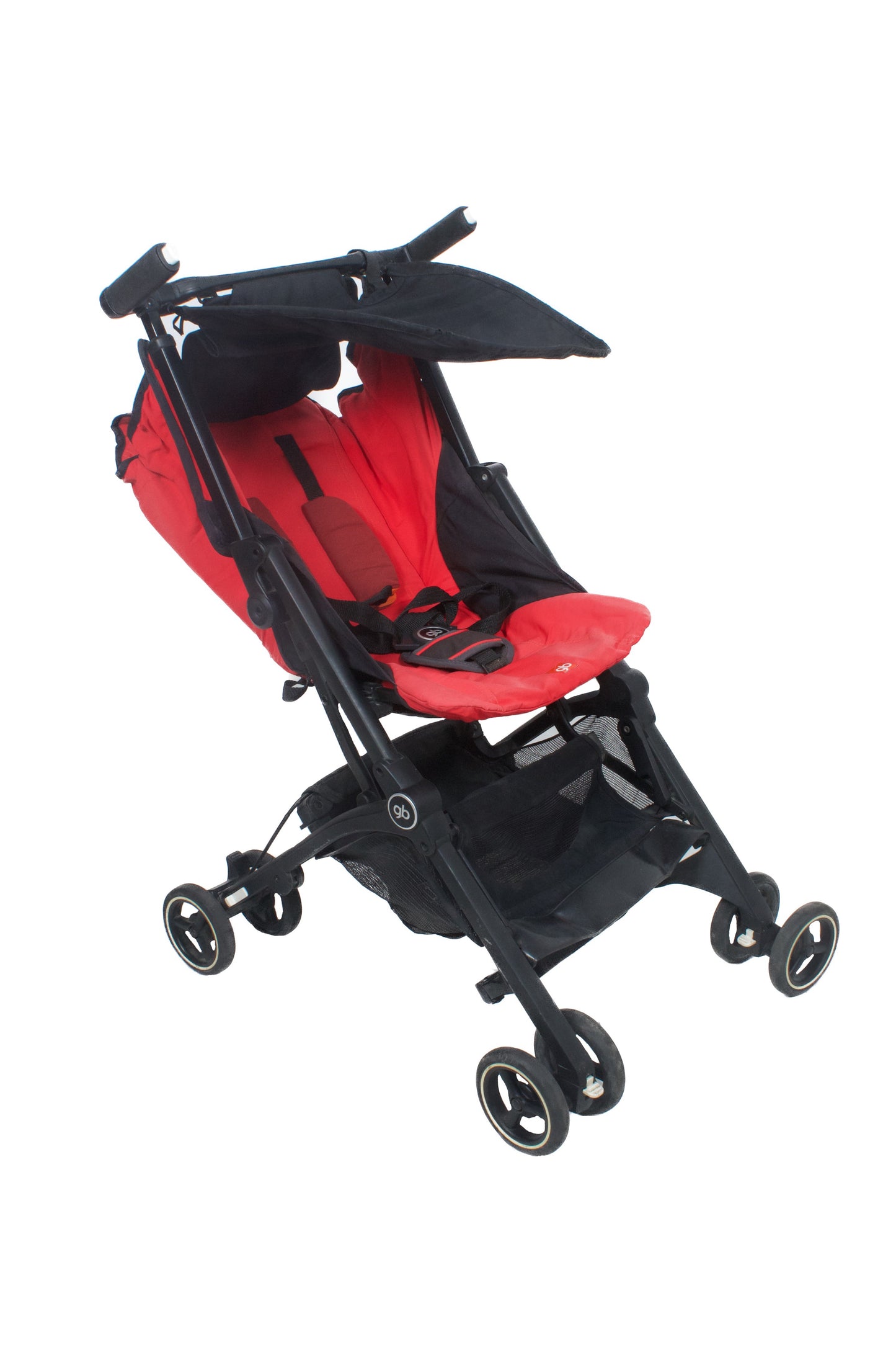 Preloved GB Pockit Air All-Terrain Light Stroller, Red/Black